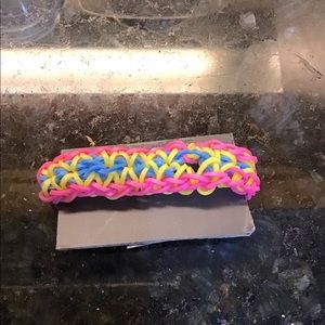 Rubber band bracelet starburst